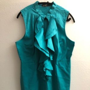 The Limited belted ruffle dress